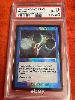 Ponder Retro Foil MTG Time Spiral Remastered PSA 10! Extremely RARE