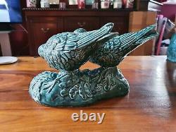 Poole Pottery Pair Of Blue Glaze Sandpipers Extremely Rare & Perfect