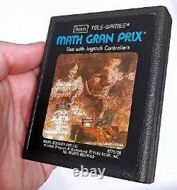 RARE Math Gran Prix TELE-GAMES BLUE LABEL (1982) Atari 2600? Game + Manual