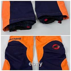 RARE Men's MAMMUT EXTREME GORE-TEX XCR Nuptse Pants Trousers Orange Navy Size M