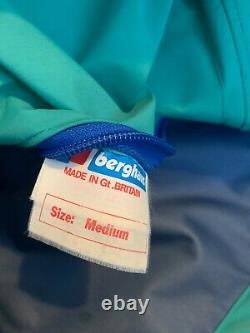RARE Vintage Berghaus Extrem Trango Size M 24''P2P Goretex Jacket Teal/blue VGC