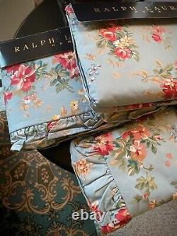 Ralph Lauren YVETTE QUEEN 4 PIECE SET Extremely Rare ITALY-USA-MADE 100% COTTON