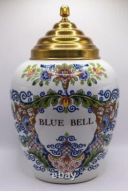Rare Delft Blue Bell Tobacco Jar! Extremely hard to find