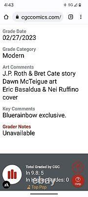 Rem 8 #1 Cgc 9.8 Nm+ Sexy Ebas Cover J. P. Roth Extremely Rare Blue Rainbow Comic
