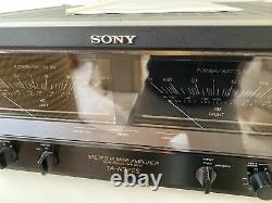 SONY TA-N77ES POWER AMPLIFIER With MANUAL AND NEW BLUE LED BULBS EXTREMELY RARE