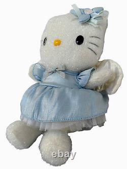 Sanrio Tinsel Hello Kitty Blue Angel Plush Years 1976 & 2001. Extremely Rare