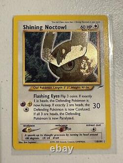 Shining Noctowl & Gyarados Neo Destiny 110/105 Secret Rare Pokemon Cards 65/64