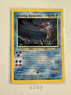 Shining Noctowl & Gyarados Neo Destiny 110/105 Secret Rare Pokemon Cards 65/64