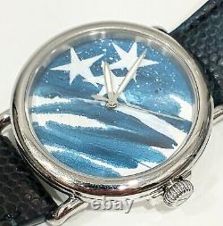 Shinola Runwell Flag Dial Watch 41mm Extremely Rare