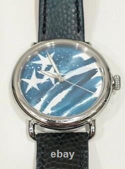 Shinola Runwell Flag Dial Watch 41mm Extremely Rare