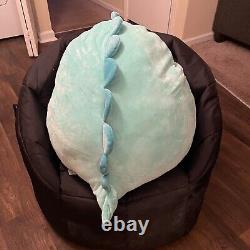 Squishmallows EXTREMELY RARE Ben The Teal Dinosaur 24 Inches Jumbo Plush