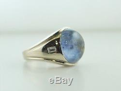 Star Sapphire & Diamond Ring in White Gold Extremely Rare with COA $32K VALUE