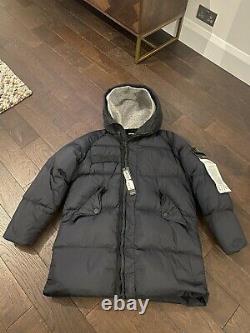 Stone Island Crinkle Reps NY Long Down Garment Dyed Large EXTREMELY RARE
