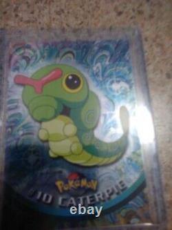 TOPPS Pokemon Caterpie # 10/Parasect #47 MINT bluelogo different back MISPRINT