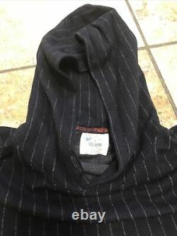 Todd Snyder X Champion Wool Hoodie 2x Wide Stripes Extremely Rare Blue