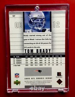 Tom Brady 2005 Upper Deck Rookie Debut Blue Foil Ssp 9/15 Extremely Rare & Mint