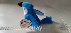 Ty Teenie Banie Baby Rocket The Blue Jay 1993 Extremely RARE TAG CX1 unique