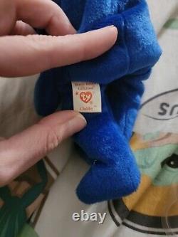 Ty beanie babies extremely rare Clubby official club blue 1998 Amazing Condition