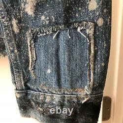 VINTAGE LEVI'S Jean Jacket NUMBERED Extremely RARE One of a Kind Patches Levis