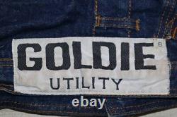 VTG Goldie Utility Denim Workwear Jacket Jeans Made Size XL Extremely Rare Crazy