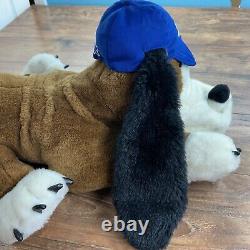 VTG Starter Brand Plush Hound Dog Stuffed Animal Blue Hat Extremely Rare HTF