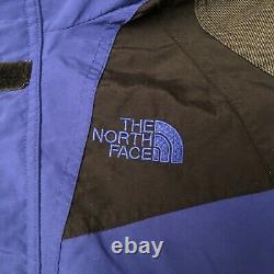 VTG The North Face Mens Large Rare Extreme Light Blue Black Parka Jacket M288
