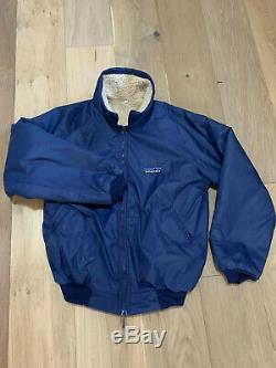 Very Early Vintage Mens Patagonia Bomber Jacket XL Extremely Rare Blue