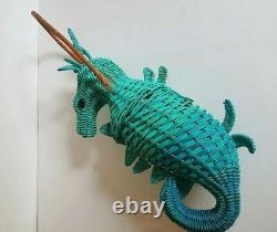 Vintage 1950s Wicker Animal Novelty purse Seahorse Extremely Rare