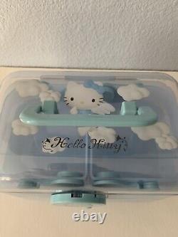 Vintage 1999 Hello Kitty Blue Angel Carry Case Make-Up, Jewelry, Extremely Rare