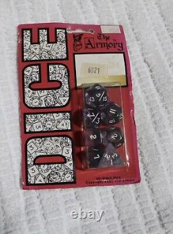 Vintage 80s DnD Armory Dice Unopened Translucent Blue (Extremely Rare)