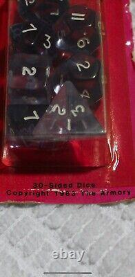 Vintage 80s DnD Armory Dice Unopened Translucent Blue (Extremely Rare)