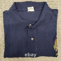 Vintage 90's Extremely Rare Seau's The Restaurant Polo Shirt XL Blue Junior Seau