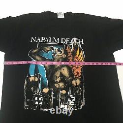 Vintage 90s Napalm Death Diatribes Liquid Blue Extremely Rare LS T Shirt XL 1996