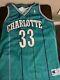 Vintage Extremely RARE Alonzo Mourning Charlotte Hornets Jersey Size 48 Champion