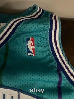 Vintage Extremely RARE Alonzo Mourning Charlotte Hornets Jersey Size 48 Champion