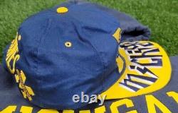 Vintage Michigan Wolverines Graffiti Snapback Extremely Rare Embroidered