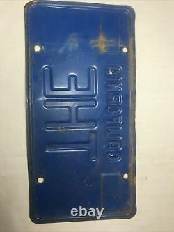Vintage Personalized Custom California Blue THE Extremely Rare License Plate