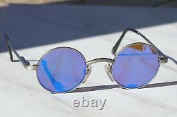 Vintage RVO 1104/044 blue mirror, etched gunmetal sunglasses, Extremely Rare