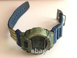 Vintage Rare G-Shock Extreme DW-6900 Jelly Blue Bumper Guard Protection Watch