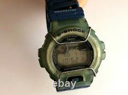 Vintage Rare G-Shock Extreme DW-6900 Jelly Blue Bumper Guard Protection Watch #2