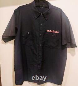 Vintage Serial Killer Extremely Rare Promo Button Up Logo Shirt. Mint Con Blue