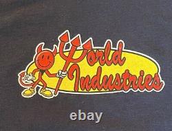 Vintage World Industries Skateboards Long Sleeve Shirt Devil Extremely Rare