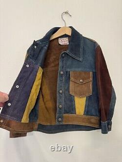 Vintage Youth Leather Jacket Vtg Western Cowboy Jacket - Extremely Rare