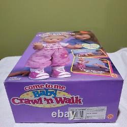 Vtg. 1998 Toy Biz Come To me baby Crawl N Walk Doll 16 EXTREMELY RARE HTF NRFB