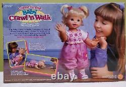 Vtg. 1998 Toy Biz Come To me baby Crawl N Walk Doll 16 EXTREMELY RARE HTF NRFB
