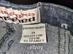 Vtg. Parasuco Jeans jacket EXTREME FIT Size 29 & Small 2 pieces Chimera RARE
