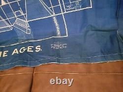 Watchtower Blue Cloth Chart Plan of The Ages extremely rare IBSA C T Russell