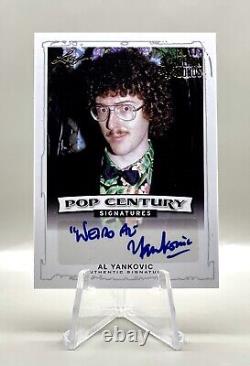 Weird AL Yankovic 2014 Leaf EXTREMELY RARE! 1/1 2017 HOLIDAY BONUS Autograph