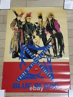 XJAPAN BLUE BLOOD Poster 1989 YOSHIKI TOSHI Extremely Rare Japan