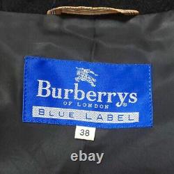 Y0813 Extreme/Rare 90S Burberrys Blue Label Burberry Vintage Angora Blend Footed